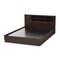 Baxton Studio Larsine Modern Brown Finished Queen Size Platform Storage Bed 148-8260 - alternate 2